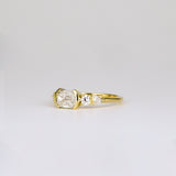 1.0 CT Cushion/Scissor Lab Grown Diamond Cluster Engagement Ring