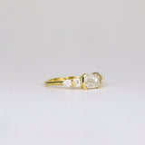 1.0 CT Cushion/Scissor Lab Grown Diamond Cluster Engagement Ring