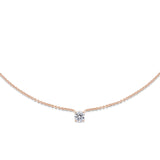 0.50 CT Round Solitaire Lab Grown Diamond Necklace