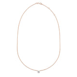 0.50 CT Round Solitaire Lab Grown Diamond Necklace