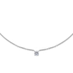 0.50 CT Round Solitaire Lab Grown Diamond Necklace