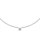 0.50 CT Round Solitaire Lab Grown Diamond Necklace