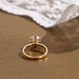 2 CT Emerald Pave Moissanite Engagement Ring