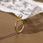 2 CT Emerald Pave Moissanite Engagement Ring