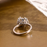 2 CT Emerald Pave Moissanite Engagement Ring
