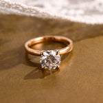 2 CT Emerald Pave Moissanite Engagement Ring