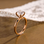 2 CT Emerald Pave Moissanite Engagement Ring