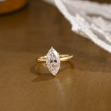 2 CT Emerald Pave Moissanite Engagement Ring