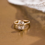2 CT Emerald Pave Moissanite Engagement Ring