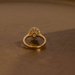 2 CT Emerald Pave Moissanite Engagement Ring