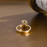 2 CT Emerald Pave Moissanite Engagement Ring