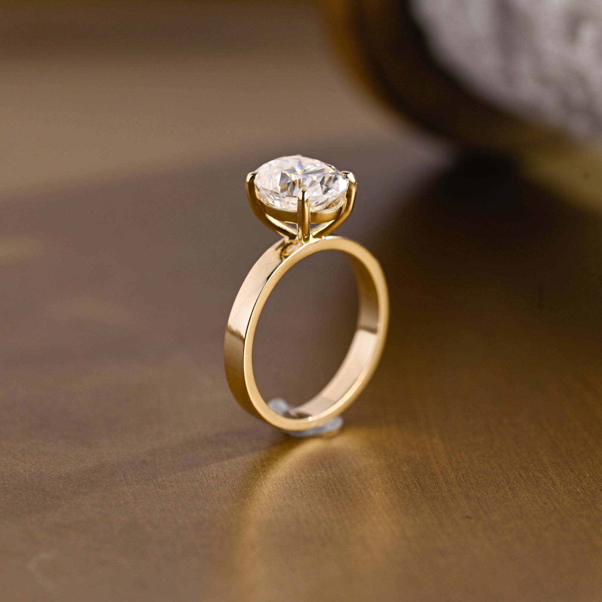 2 CT Emerald Pave Moissanite Engagement Ring