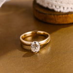2 CT Emerald Pave Moissanite Engagement Ring