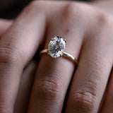 2 CT Emerald Pave Moissanite Engagement Ring