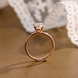 2 CT Emerald Pave Moissanite Engagement Ring
