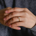 2 CT Emerald Pave Moissanite Engagement Ring