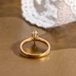 2 CT Emerald Pave Moissanite Engagement Ring