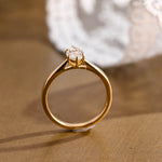 2 CT Emerald Pave Moissanite Engagement Ring