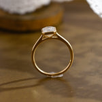 2 CT Emerald Pave Moissanite Engagement Ring