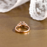 2 CT Emerald Pave Moissanite Engagement Ring