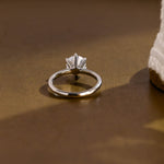 2 CT Emerald Pave Moissanite Engagement Ring