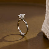 2 CT Emerald Pave Moissanite Engagement Ring
