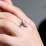 2 CT Emerald Pave Moissanite Engagement Ring