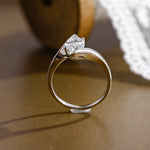2 CT Emerald Pave Moissanite Engagement Ring