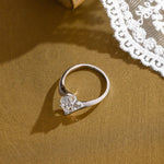 2 CT Emerald Pave Moissanite Engagement Ring