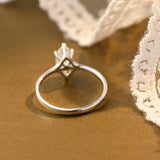 2 CT Emerald Pave Moissanite Engagement Ring