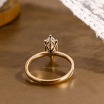 2 CT Emerald Pave Moissanite Engagement Ring
