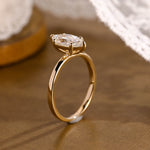 2 CT Emerald Pave Moissanite Engagement Ring