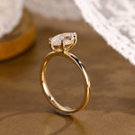 2 CT Emerald Pave Moissanite Engagement Ring