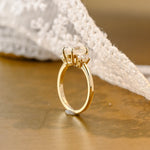 2 CT Emerald Pave Moissanite Engagement Ring