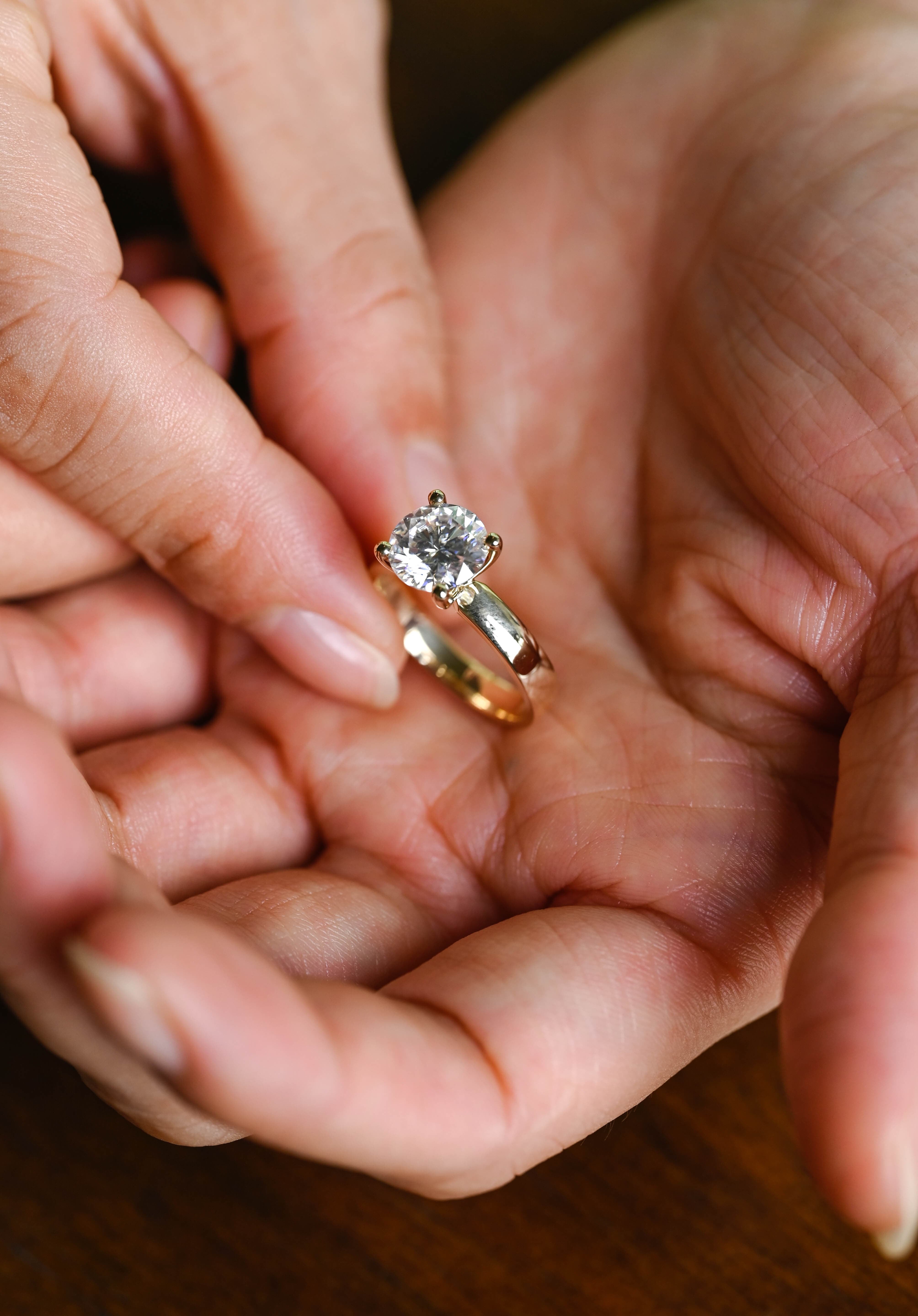 2 CT Emerald Pave Moissanite Engagement Ring
