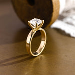 2 CT Emerald Pave Moissanite Engagement Ring