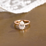 2 CT Emerald Pave Moissanite Engagement Ring