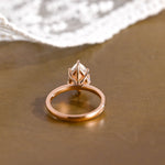 2 CT Emerald Pave Moissanite Engagement Ring