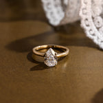 2 CT Emerald Pave Moissanite Engagement Ring