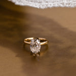 2 CT Emerald Pave Moissanite Engagement Ring