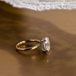 2 CT Emerald Pave Moissanite Engagement Ring