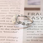 2 CT Emerald Pave Moissanite Engagement Ring