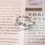 2 CT Emerald Pave Moissanite Engagement Ring