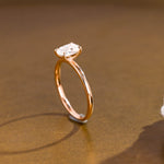 2 CT Emerald Pave Moissanite Engagement Ring