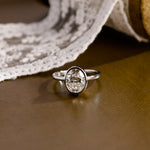 2 CT Emerald Pave Moissanite Engagement Ring