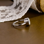 2 CT Emerald Pave Moissanite Engagement Ring