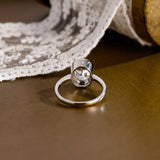 2 CT Emerald Pave Moissanite Engagement Ring