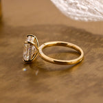 2 CT Emerald Pave Moissanite Engagement Ring