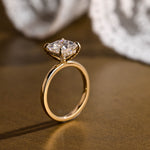 2 CT Emerald Pave Moissanite Engagement Ring