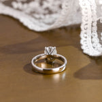 2 CT Emerald Pave Moissanite Engagement Ring